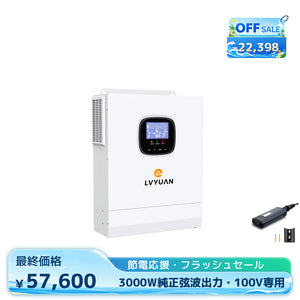 LVYUAN 3000W単相二線式ハイブリッド インバーター