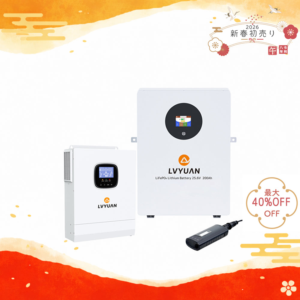 LVYUAN 3000Wハイブリッド蓄電システム