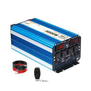 LVYUAN 純正弦波インバーター 3000W DC12V（直流）AC100V（交流）