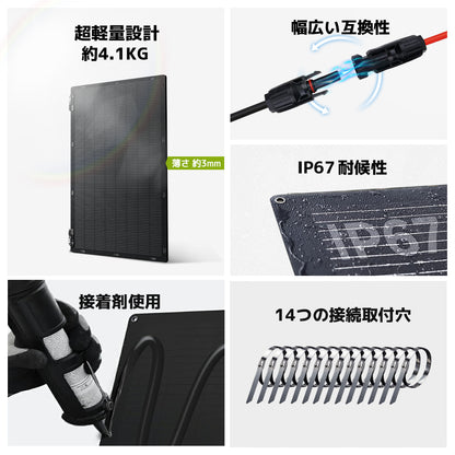 LVYUAN（リョクエン）300W ETFEフレキシブルソーラーパネル