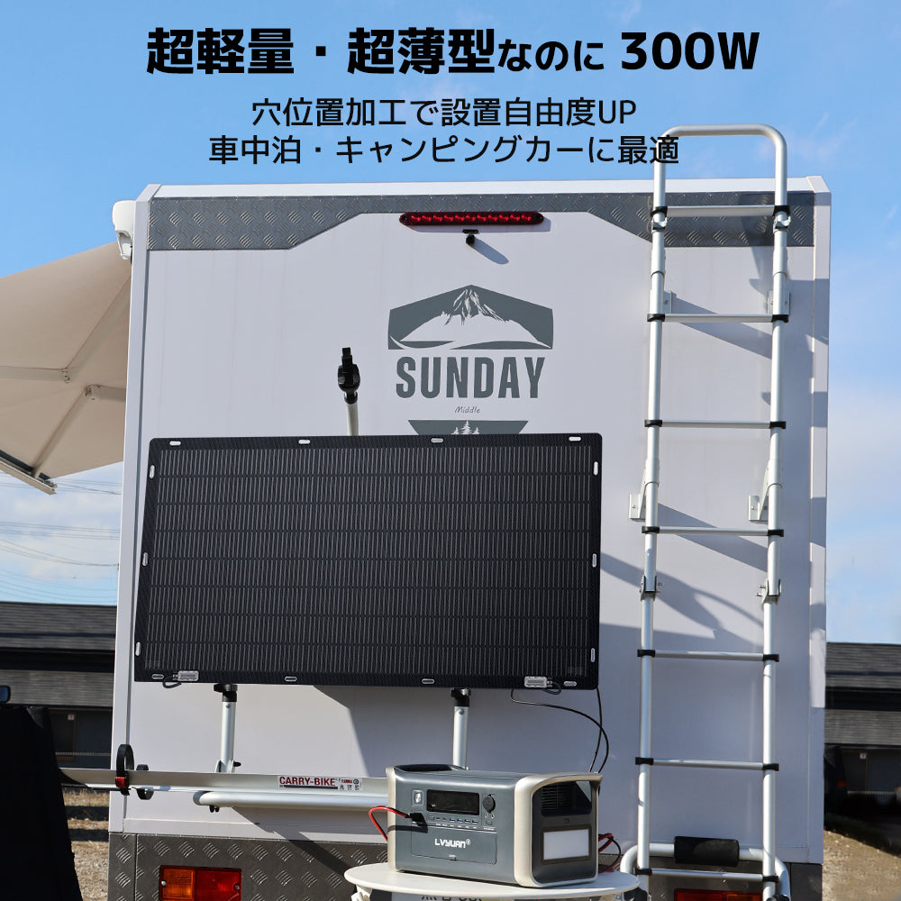 LVYUAN（リョクエン）300W ETFEフレキシブルソーラーパネル