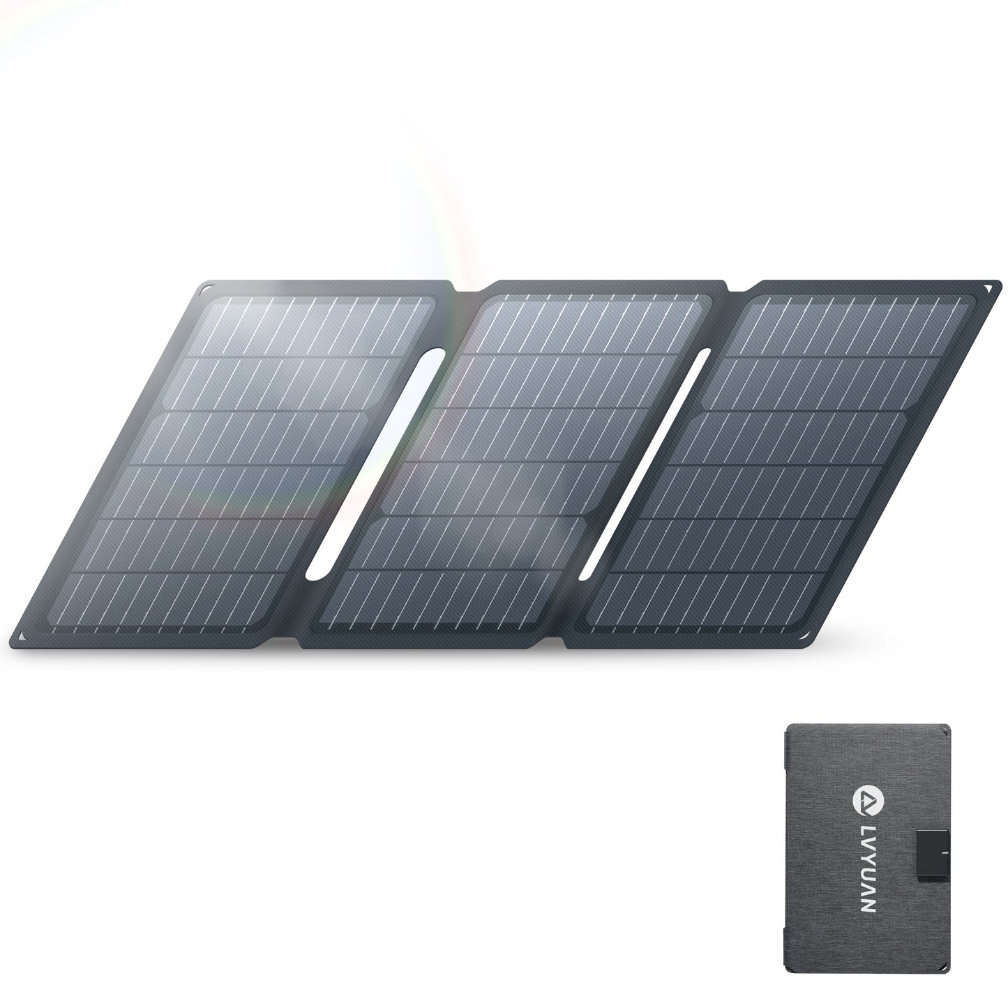 LVYUAN 30W 折り畳み式 ソーラーパネル SPシリーズ