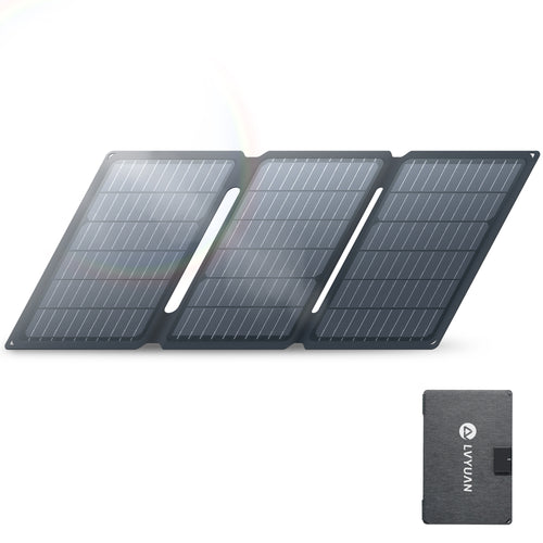 LVYUAN 30W 折り畳み式 ソーラーパネル SPシリーズ