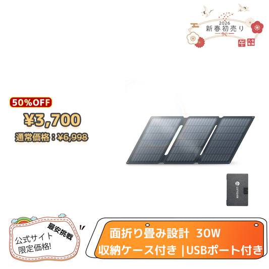 LVYUAN 30W 折り畳み式 ソーラーパネル SPシリーズ