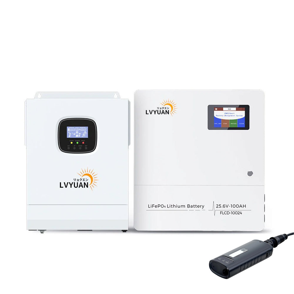 LVYUAN ハイブリッドインバーター 3000W LVYUAN 3000Wハイブリッド蓄電システム 配線＆データ通信機付属
