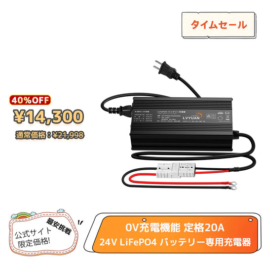 LVYUAN 29.2V 20A リン酸鉄リチウムイオンバッテリー専用充電器