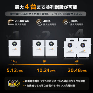 LVYUAN 51.2V（48V）ハイブリッド蓄電システム