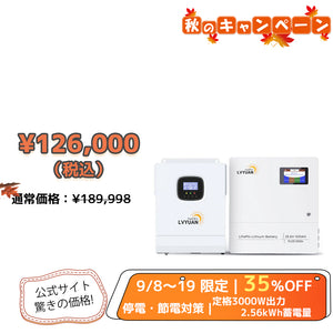 LVYUAN 3000Wハイブリッド蓄電システム