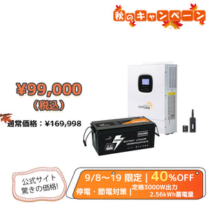 LVYUAN 3000Wハイブリッド蓄電システム
