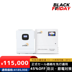 LVYUAN 3000Wハイブリッド蓄電システム