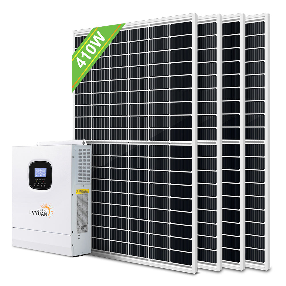 LVYUAN 1640Wソーラー発電システム ハイブリッドインバーター LVYUAN 1640Wソーラー発電システム ハイブリッドインバーター