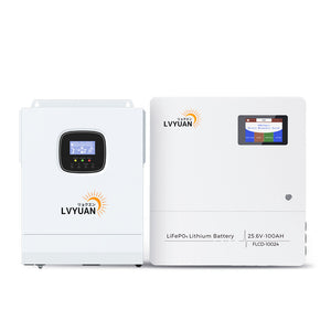 LVYUAN 3000Wハイブリッド発電・蓄電システム 25.6V系LiFePO4バッテリー