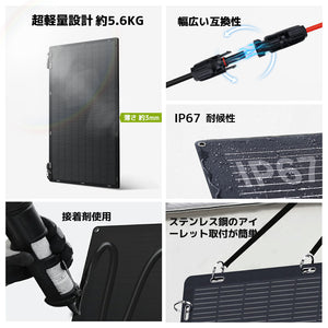 LVYUAN（リョクエン）400W ETFEフレキシブルソーラーパネル