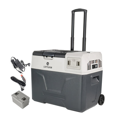 LVYUAN 40Lポータブル冷蔵庫バッテリー付き｜新品登場