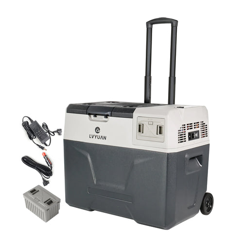 LVYUAN 40Lポータブル冷蔵庫バッテリー付き｜新品登場