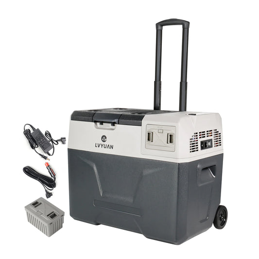 LVYUAN 40Lポータブル冷蔵庫バッテリー付き｜新品登場