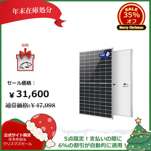 LVYUAN（リョクエン）410W 単結晶ソーラーパネル【ICE基準・TUV規格品】