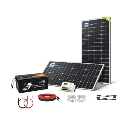 LVYUAN 440W ソーラーパネル発電キット
