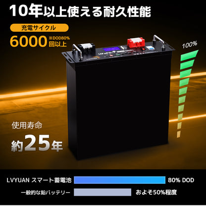 48V 100Ahラックマウント型LiFePO4蓄電池｜10年保証・5120Wh大容量・壁掛け対応