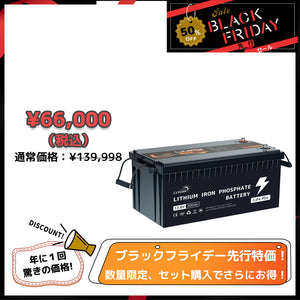 LVYUAN 12.8V/300Ah 3.84kWhリン酸鉄リチウムイオンバッテリー