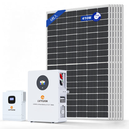 LVYUAN 5000W単相2線式ハイブリッド発電・蓄電システム