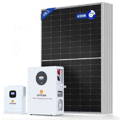 LVYUAN 5000W単相2線式ハイブリッド発電・蓄電システム