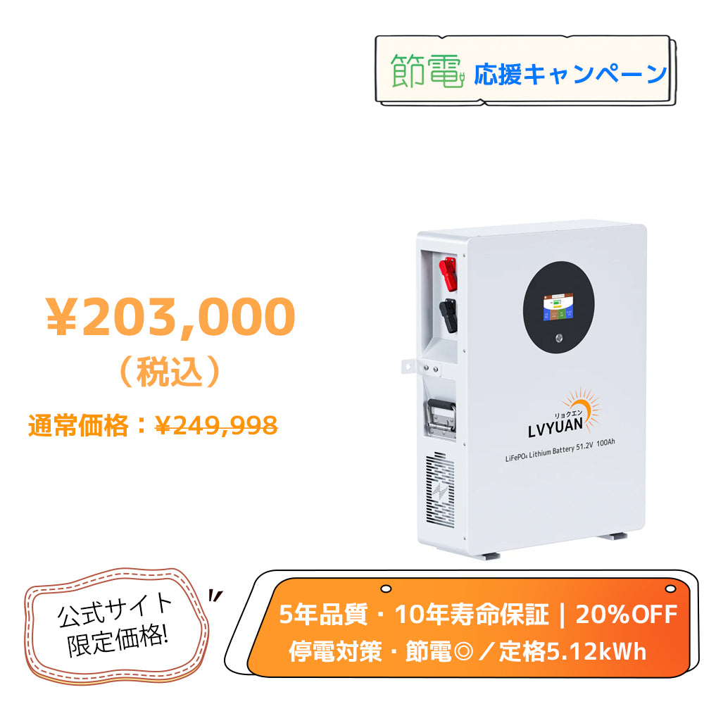 リン酸鉄リチウムイオン(LiFePO4)バッテリー LVYUAN LiFePO4（リン酸鉄リチウム）電池 リチウムイオン
