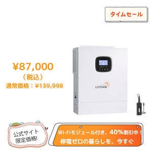 LVYUAN 5000W単相二線式ハイブリッド インバーター