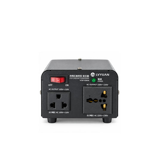 LVYUAN 550W変圧器 降圧・昇圧兼用型トランス AC100V/110V⇄220V/240V 自由切換  VTJP-550VA