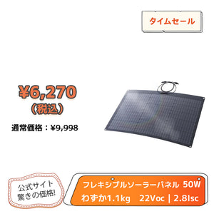 LVYUAN（リョクエン）50W ETFEフレキシブルソーラーパネル