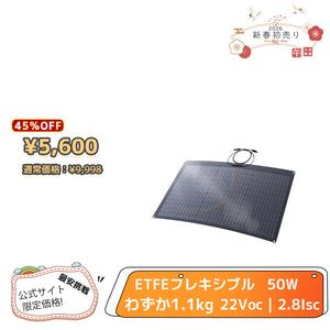 LVYUAN（リョクエン）50W ETFEフレキシブルソーラーパネル