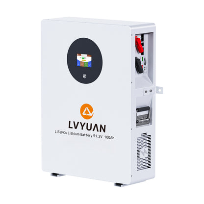 LVYUAN 51.2V/100Ah 5.12kWhリン酸鉄リチウムイオンバッテリー