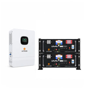 LVYUAN 単相3線式6500Wハイブリッド蓄電システム（ラック型）