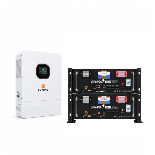LVYUAN 単相3線式6500Wハイブリッド蓄電システム（ラック型）