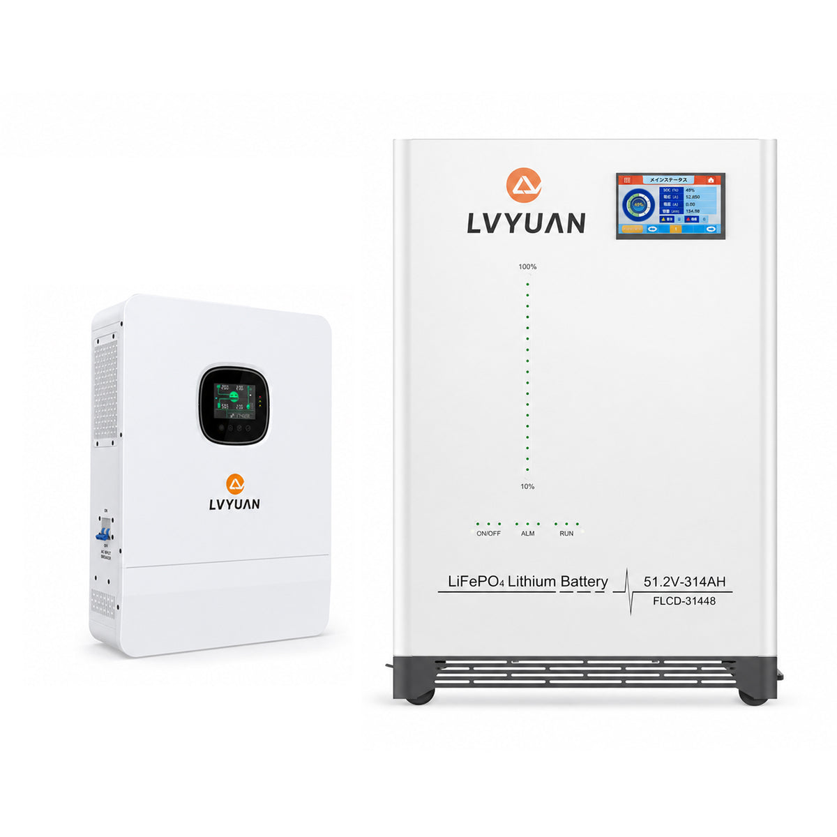LVYUAN 単相3線式6500Wハイブリッド蓄電システム（薄型）