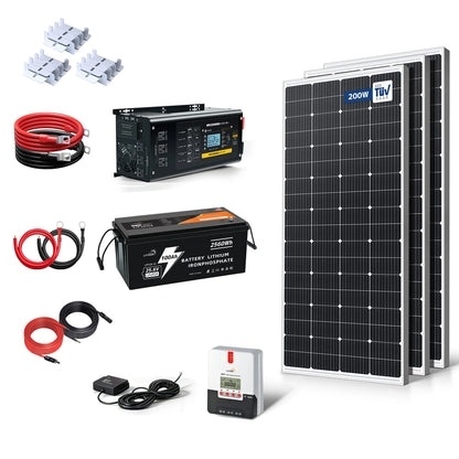 LVYUAN 600W ソーラーパネル発電キット