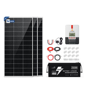 LVYUAN 600W ソーラーパネル発電キット
