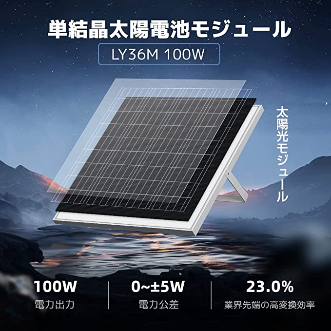 LVYUAN 100W ソーラーパネル 2枚（200W）+20A PWMチャージ 