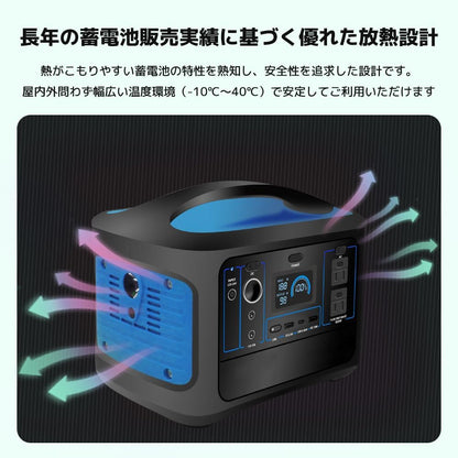 LVYUAN（リョクエン）600W｜493Whポータブル電源 YW600-Blue