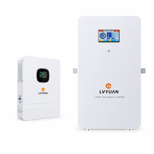 LVYUAN 単相3線式6500Wハイブリッド蓄電システム（薄型）