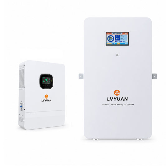 LVYUAN 単相3線式6500Wハイブリッド蓄電システム（薄型）