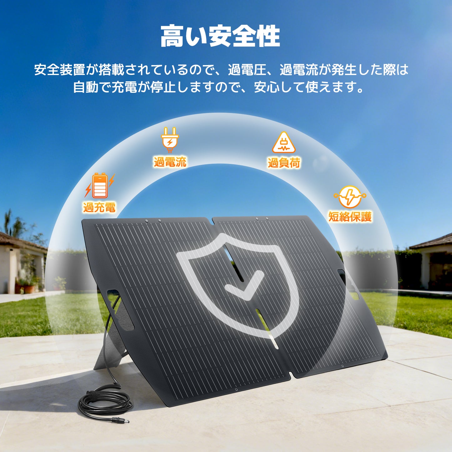 LVYUAN 100W 折り畳み式 ソーラーパネル SPシリーズ