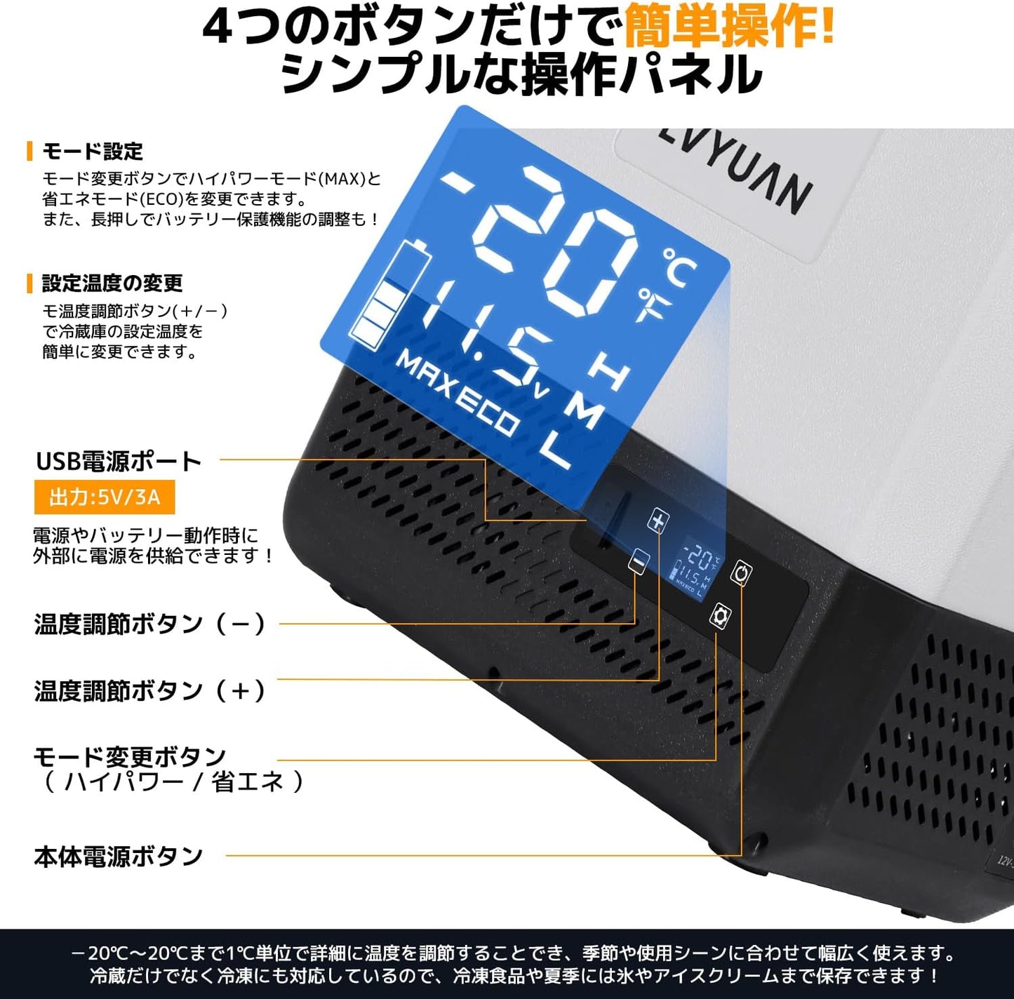 LVYUAN（リョクエン）9L ポータブル冷蔵庫 冷凍庫
