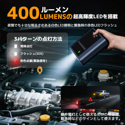 LVYUAN ジャンプスターター＆エアポンプ