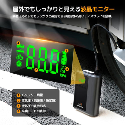 LVYUAN ジャンプスターター＆エアポンプ