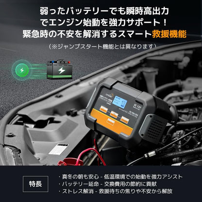 LVYUAN 定格25A パルスバッテリー充電器 12V鉛バッテリー対応