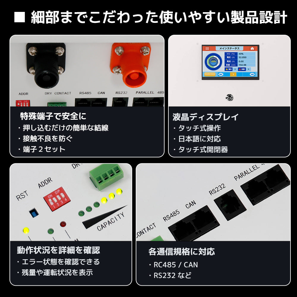 LVYUAN 単相3線式ハイブリッド蓄電システム（薄型）