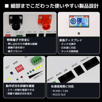 LVYUAN 単相3線式ハイブリッド蓄電システム（薄型）