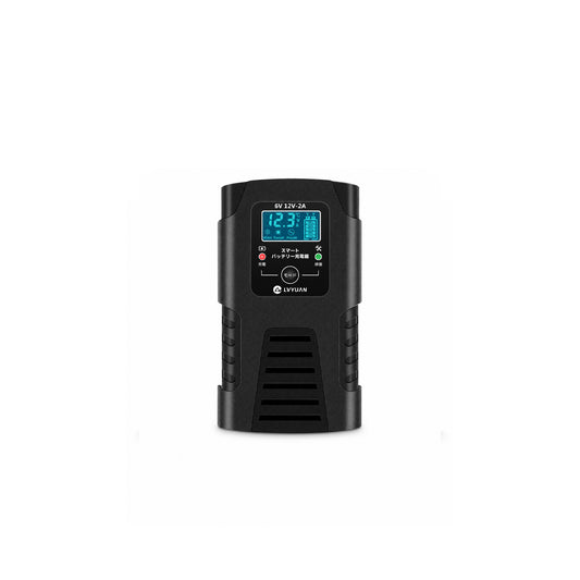 LVYUAN 定格2A バイクバッテリー充電器 6V/12V鉛バッテリー対応