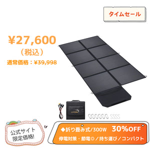 LVYUAN(リョクエン)300W 折り畳み式 ソーラーパネル